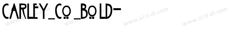 Carley Co Bold字体转换